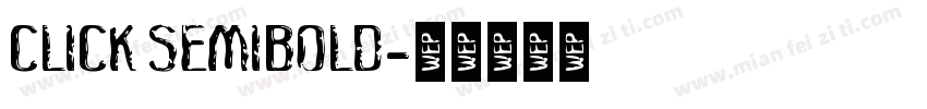 Click SemiBold字体转换